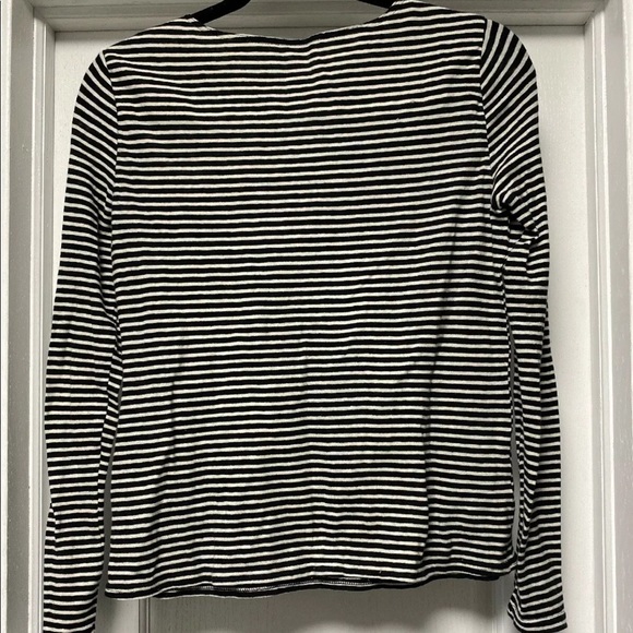 La Vie Rebecca Taylor Shirt Black White Small S - Picture 4 of 6